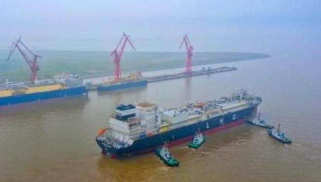 仍然创造了沪东中华大型LNG首制船的最快气体试航纪录
-奥兰海运费