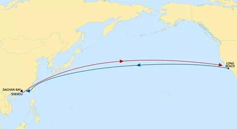 直接连接中国南部和中部与美国长滩地区
-欧洲空运