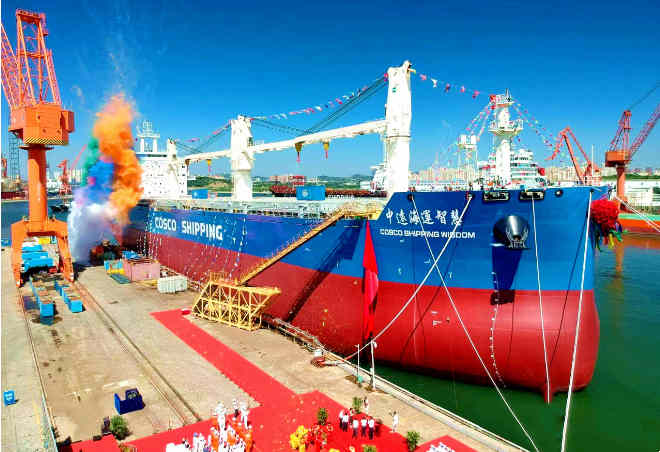 大連中遠(yuǎn)海運(yùn)重工交付62000噸多用途紙漿船
-德國海運(yùn)